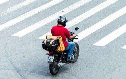 Bike delivery service Dubai rider on express same-day delivery route | ezra